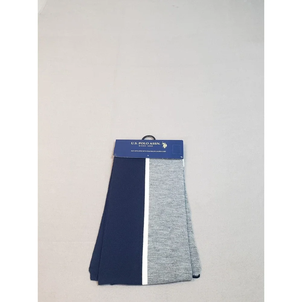 US Polo Winter Scarf Blue Gray 52